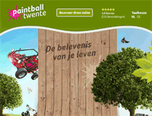 Tablet Screenshot of paintballtwente.nl